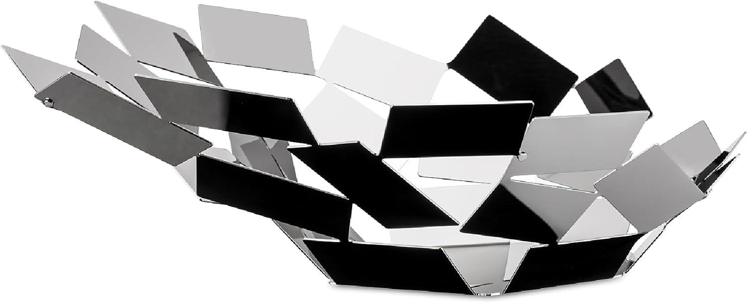 La Stanza Dello Scirocco Silver Geometric Steel Centerpiece