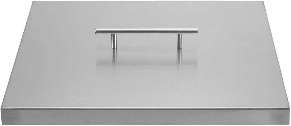 Celestial Fire Glass Stainless Steel Fire Pit Lid for Square Fire Pits