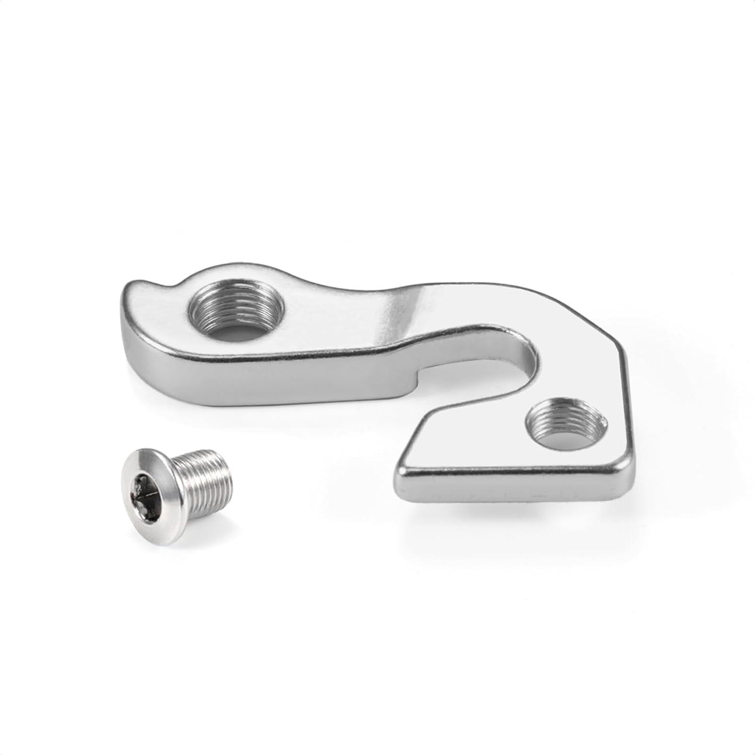 Silver Steel Rear Bike Derailleur Hanger with Bolt