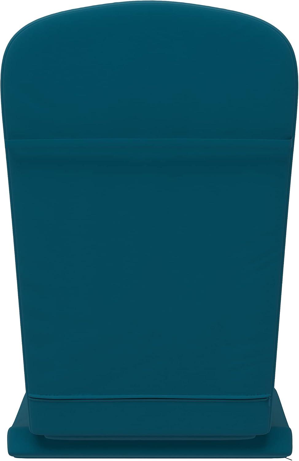 Flash Furniture Charlestown Set of 2 All Weather Indoor/Outdoor High Back Adirondack Chair Cushions, Patio Furniture Replacement Cushions - Teal