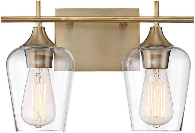 Savoy House Octave 2 - Light Vanity in  Warm Brass