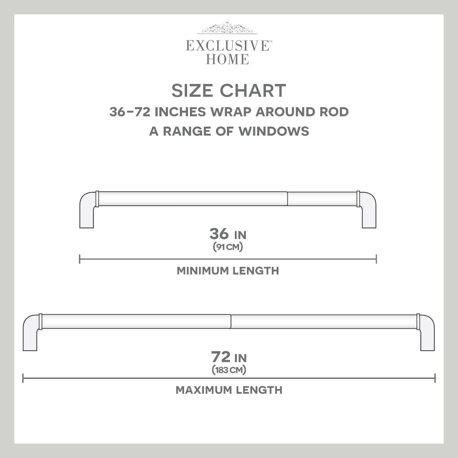 Amalgamated Textiles Adjustable Single Curtain Rod
