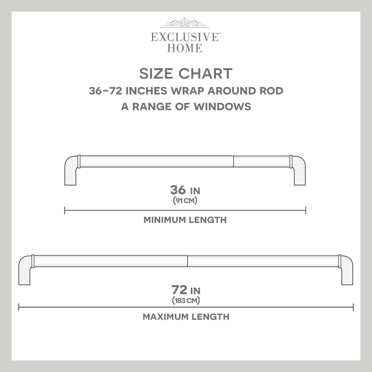 Amalgamated Textiles Adjustable Single Curtain Rod