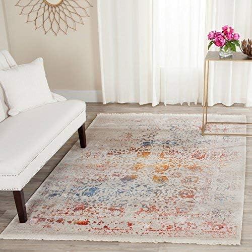 Vintage Persian VTP409 Power Loomed Runner Rug - Light Grey/Multi - 2'2"x8' - Safavieh.