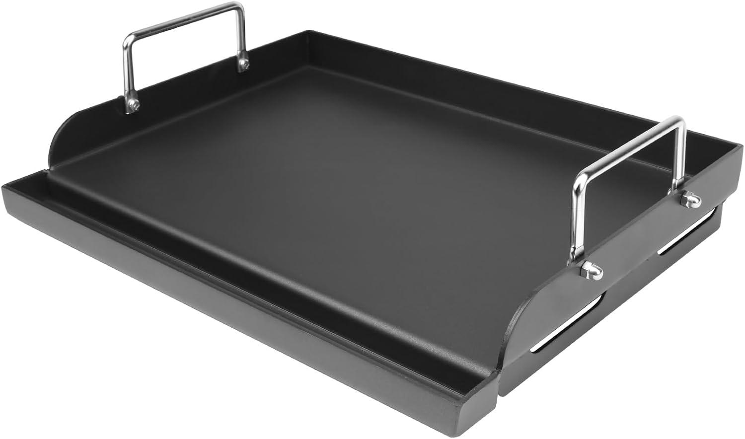 Universal 17" x 13" Nonstick Metal Griddle with Handles