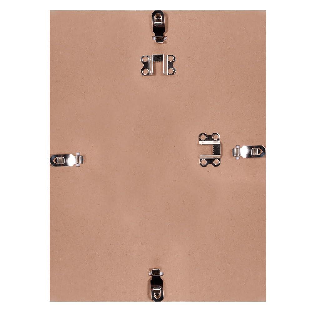 Ambiance Gallery Clip Frames - Modern Low Profile Invisible Minimalist Picture Photo Gallery Frame, Includes Glass and Backing - 8.5x11 - [Box of 6]