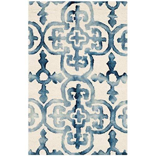 Dip Dye DDY711 Hand Tufted Indoor Runner - Ivory/Navy - 2'3"x6' - Safavieh
