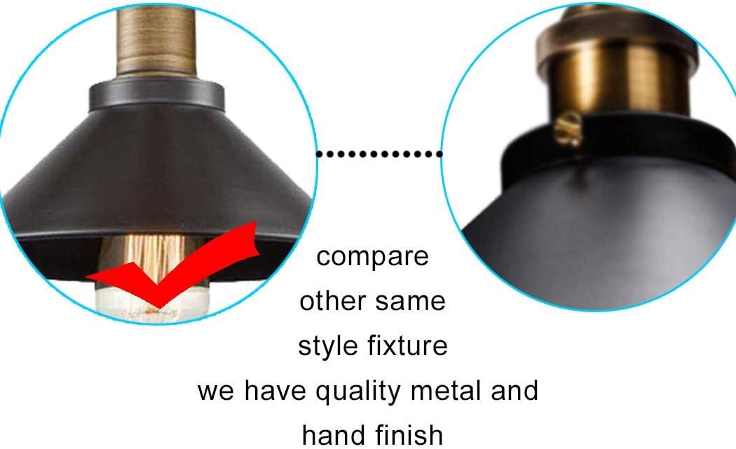 Industrial Bronze Mini Pendant Light 3-Pack with Metal Shades