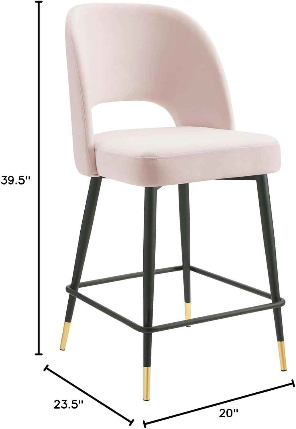 Rouse Performance Velvet Bar Stool by Modway