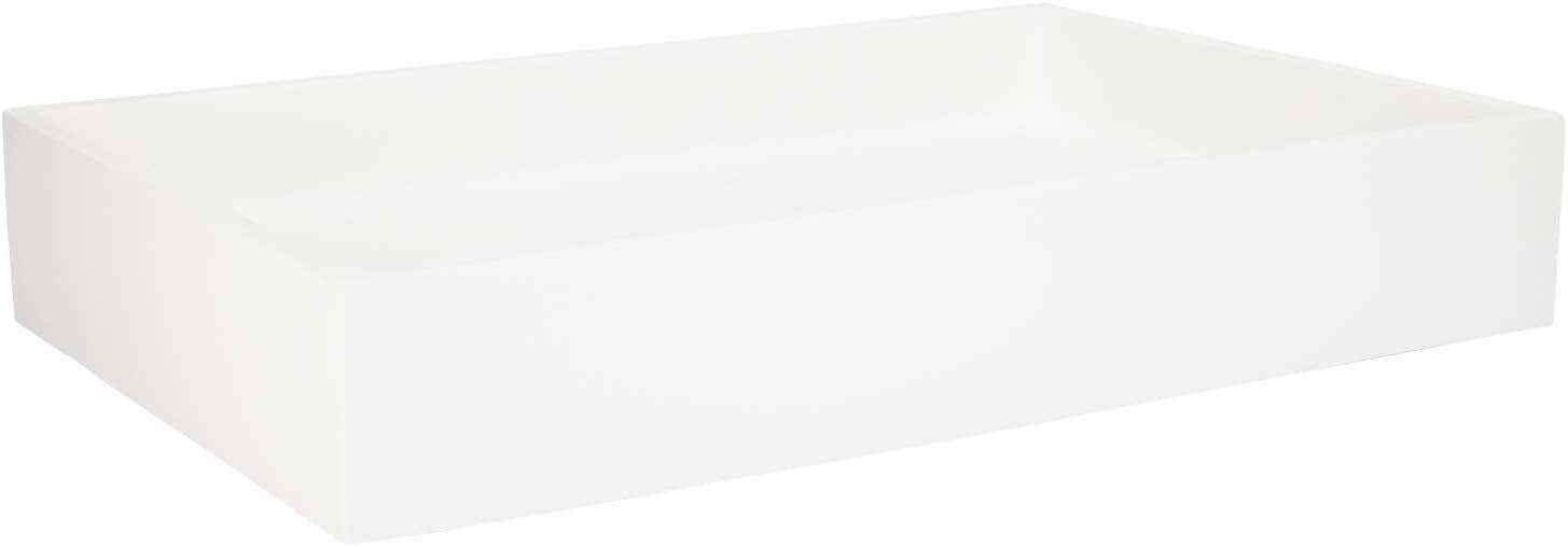 24" Cosima Rectangular Matte Resin Vessel Sink