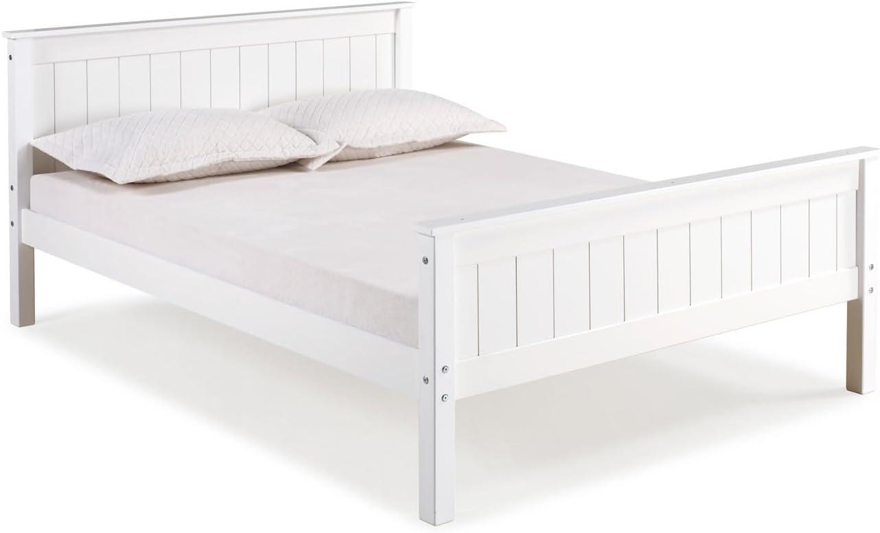 Full Harmony Kids' Bed White - Bolton Furniture: Alaterre Furniture, Platform Frame, Brazilian Pine, Kids Bedroom