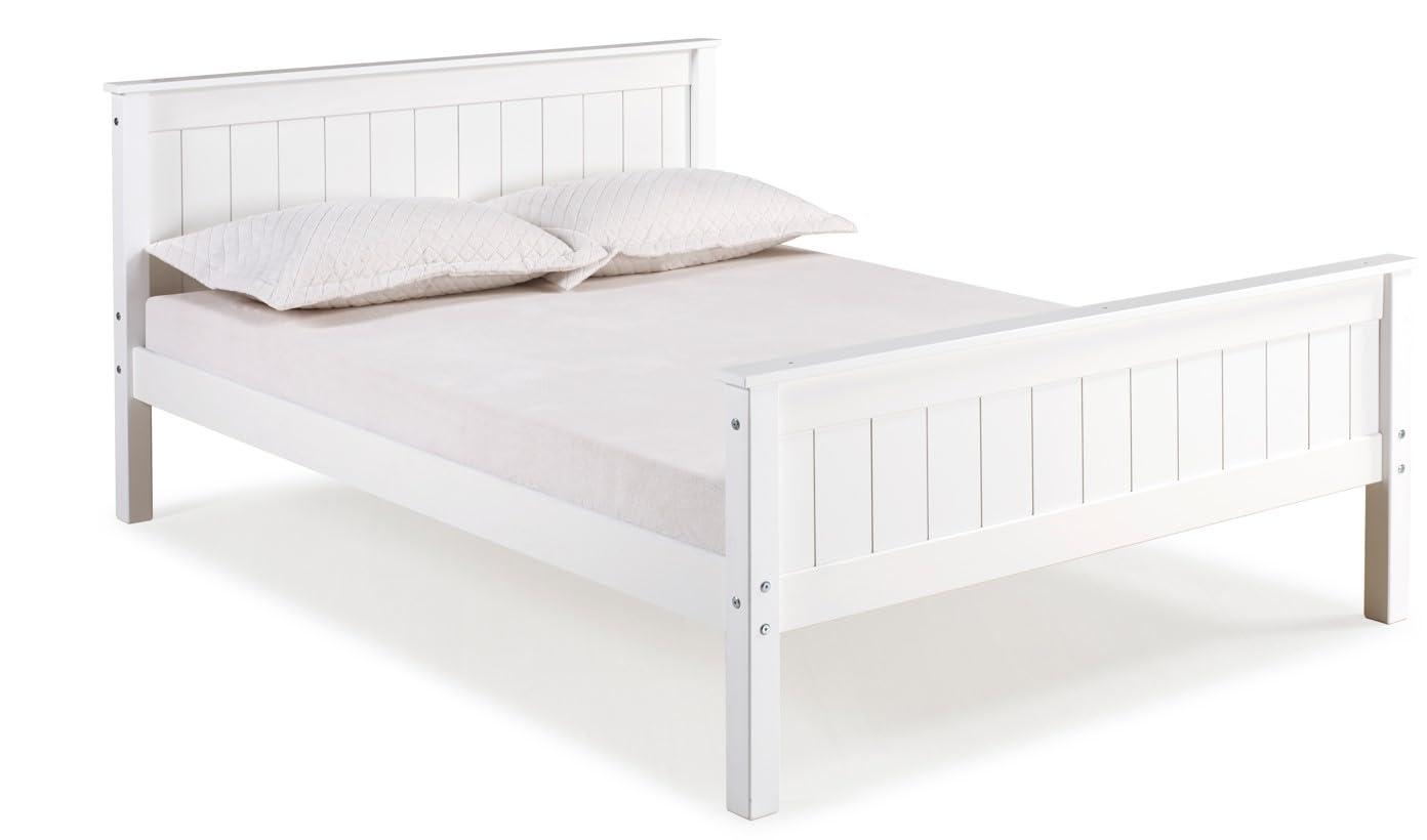 Full Harmony Kids' Bed White - Bolton Furniture: Alaterre Furniture, Platform Frame, Brazilian Pine, Kids Bedroom