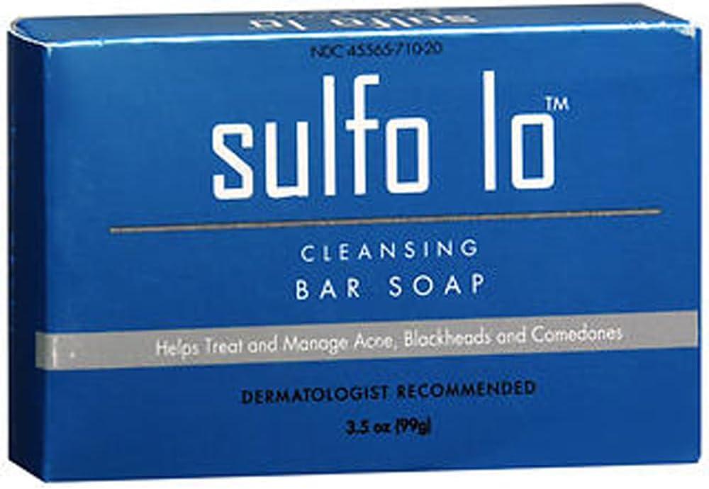 Cleansing Bar Soap with Sulfur for Face and Body, 3.5 Ounce