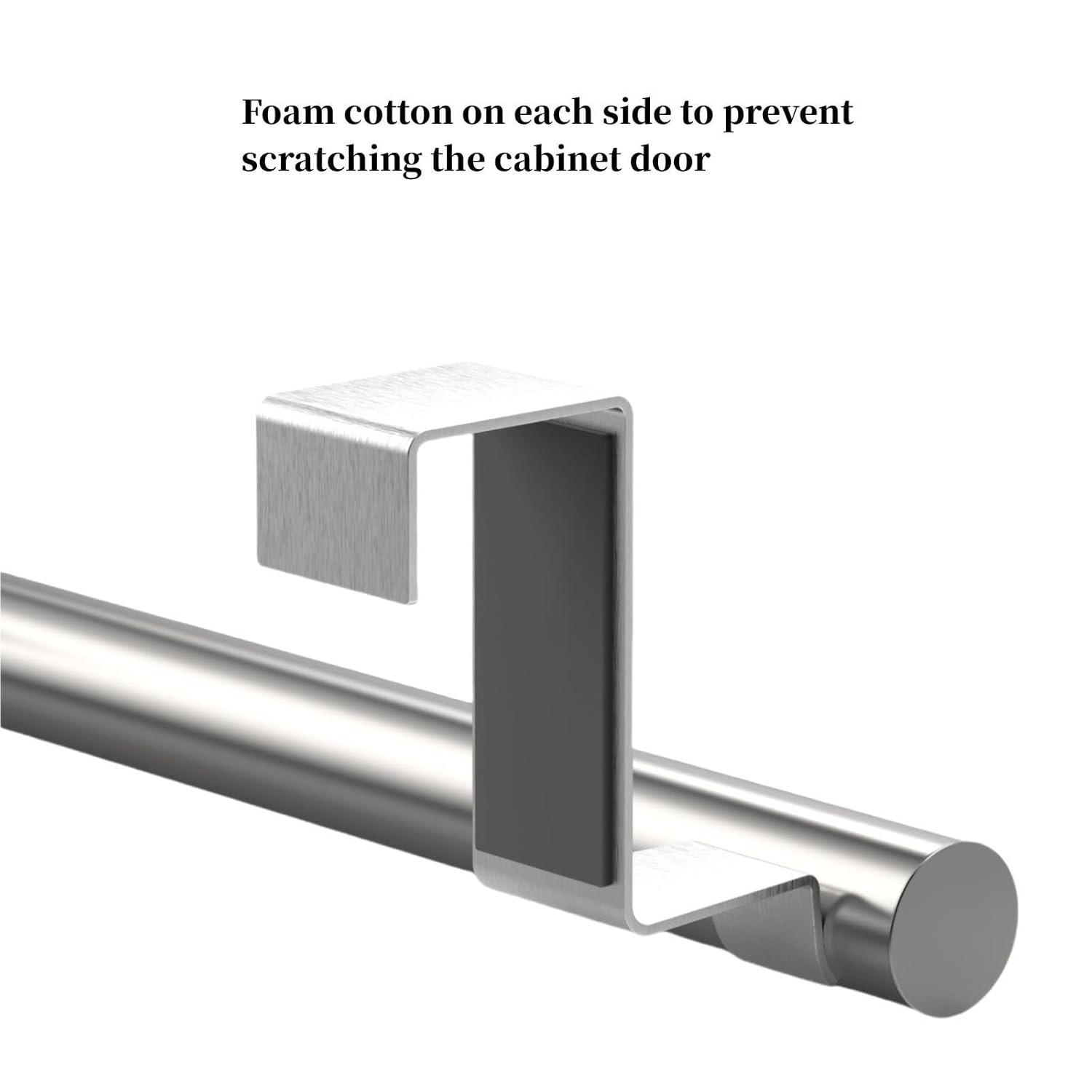 Suploo AUMJJE19 2 Pack Stainless Steel Over Door Towel Rack Bar Holders