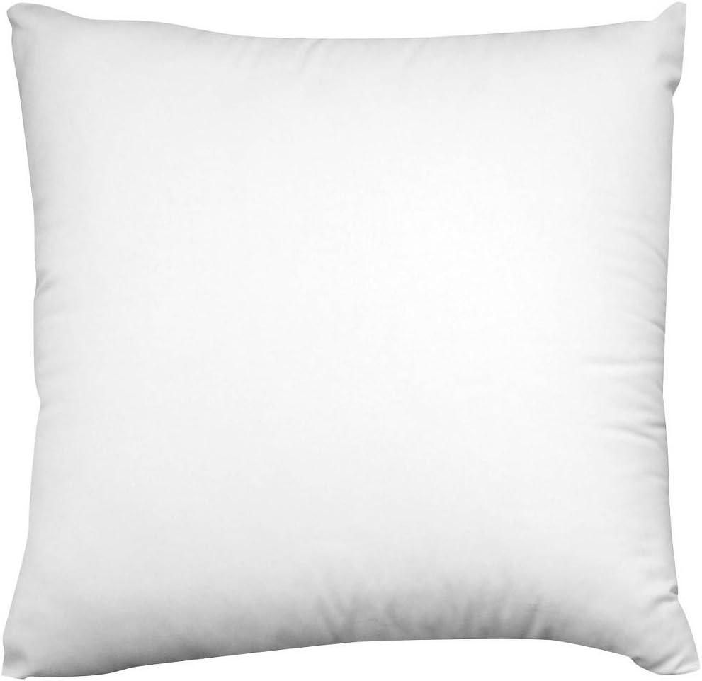 Throw Pillow Inserts,Soft Hypoallergenic Down Alternative Polyester Square Form Decorative Pillow, Cushion,Sham Stuffer,Cotton Cover White