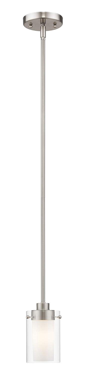 1540-91-Livex Lighting-Manhattan - 1 Light Mini Pendant in Contemporary Style - 5 Inches wide by 8 Inches high     -Traditional Installation