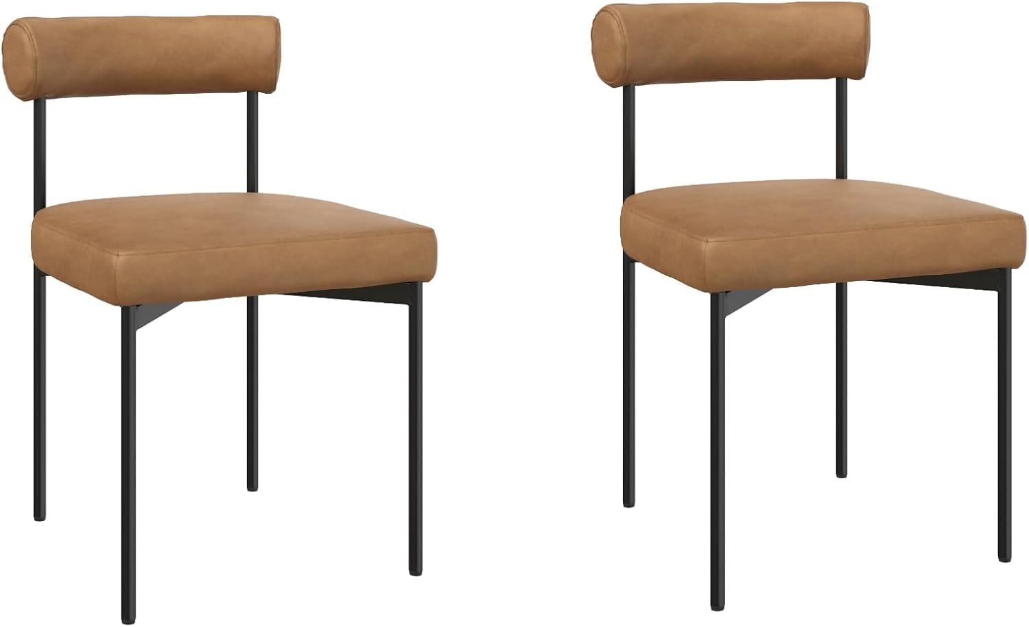 Nathan James Dahlia 18'' H Upholstered Metal Side Chair