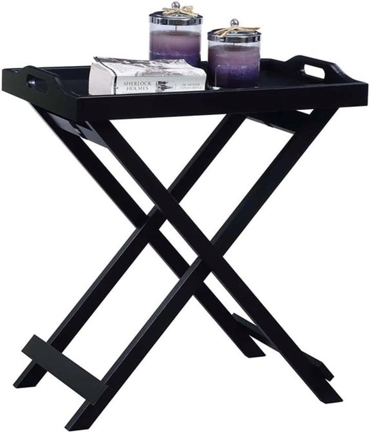 Convenience Concepts Designs2Go Folding Tray Table, Black