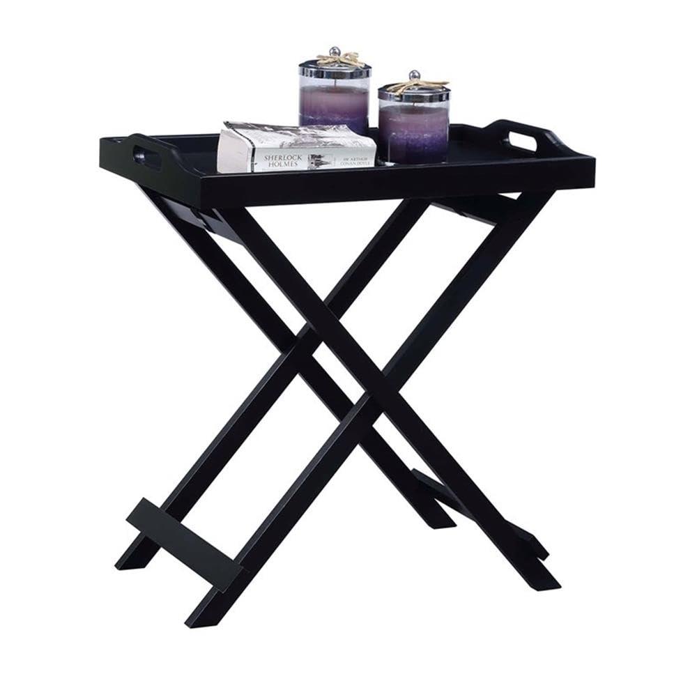 Convenience Concepts Designs2Go Folding Tray Table, Black