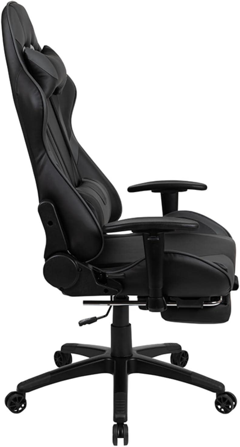 Flash Furniture X30 Gaming Chair Racing Office Ergonomic Computer Chair with Fully Reclining Back and Slide-Out Footrest in Red LeatherSoft