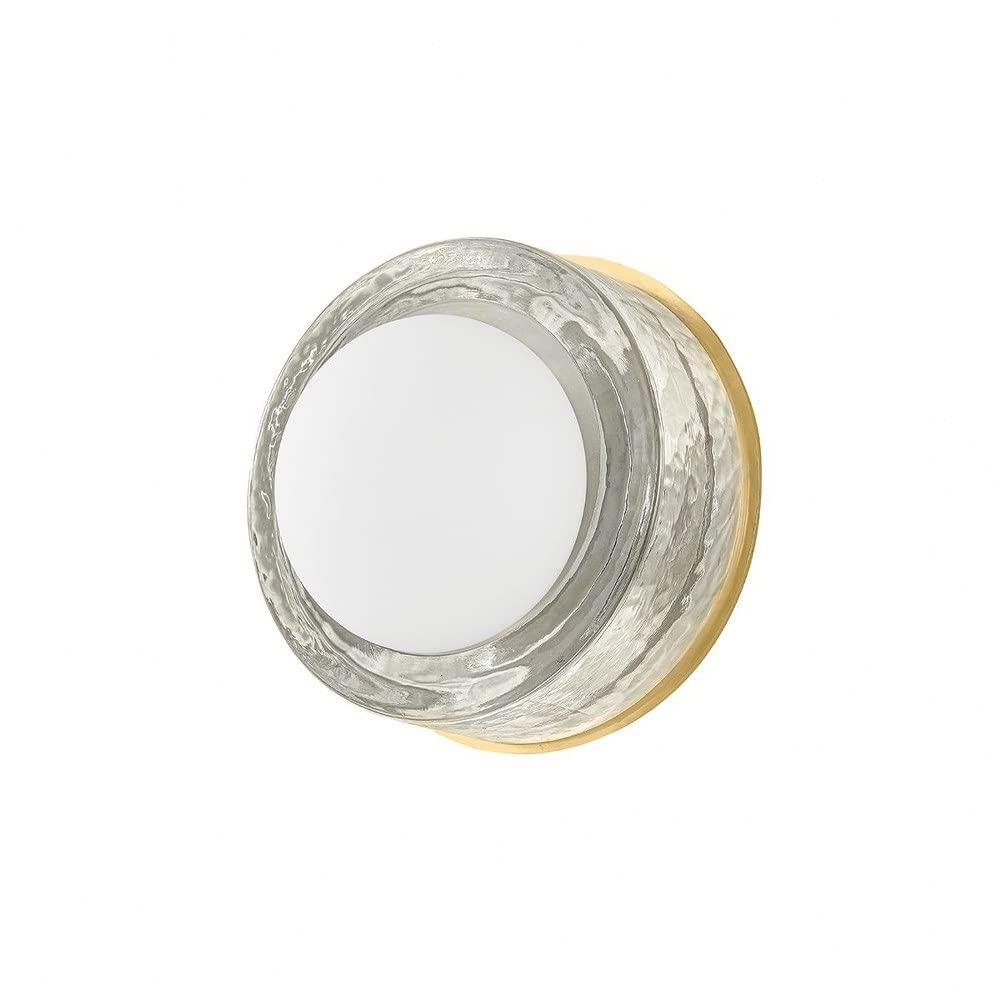 Ravi Round Sconce - Aged Brass