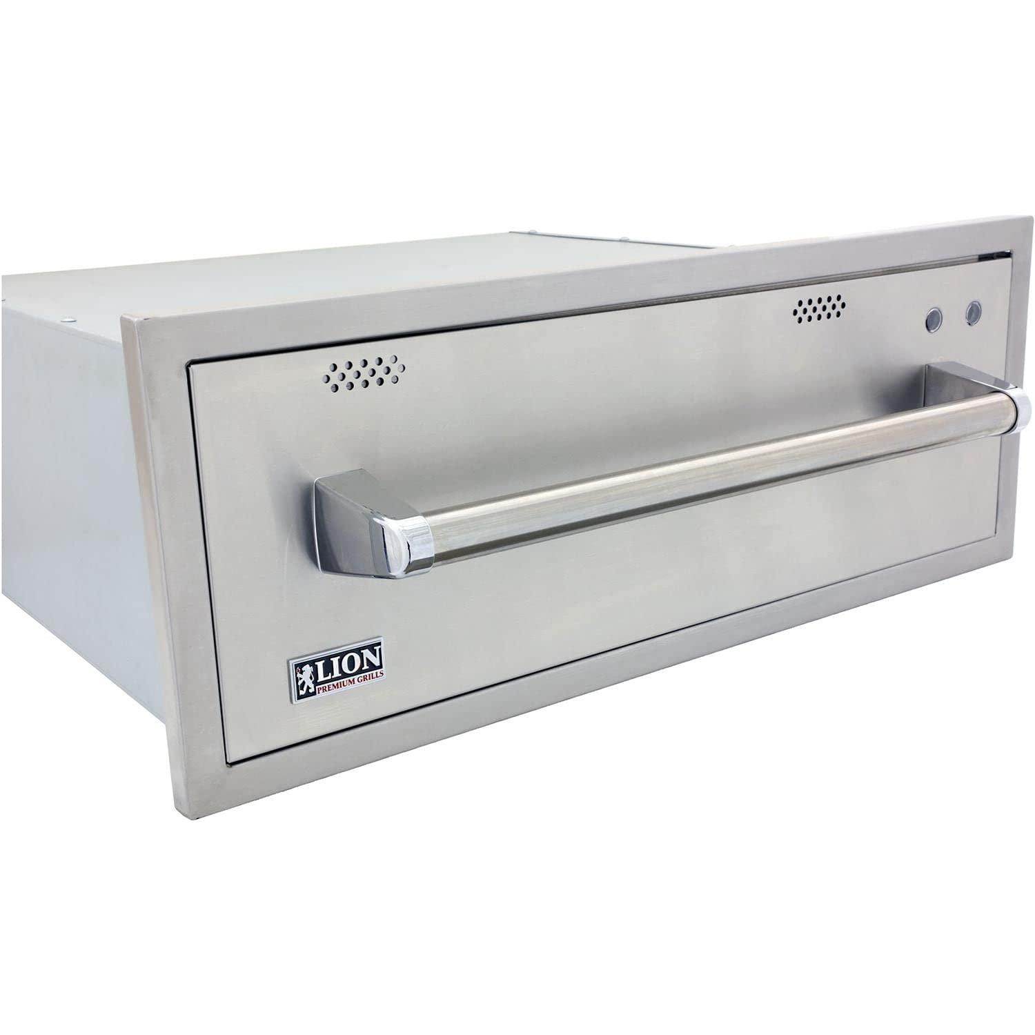 Lion 30-Inch Built-In 120V Electric Stainless Steel Warming Drawer