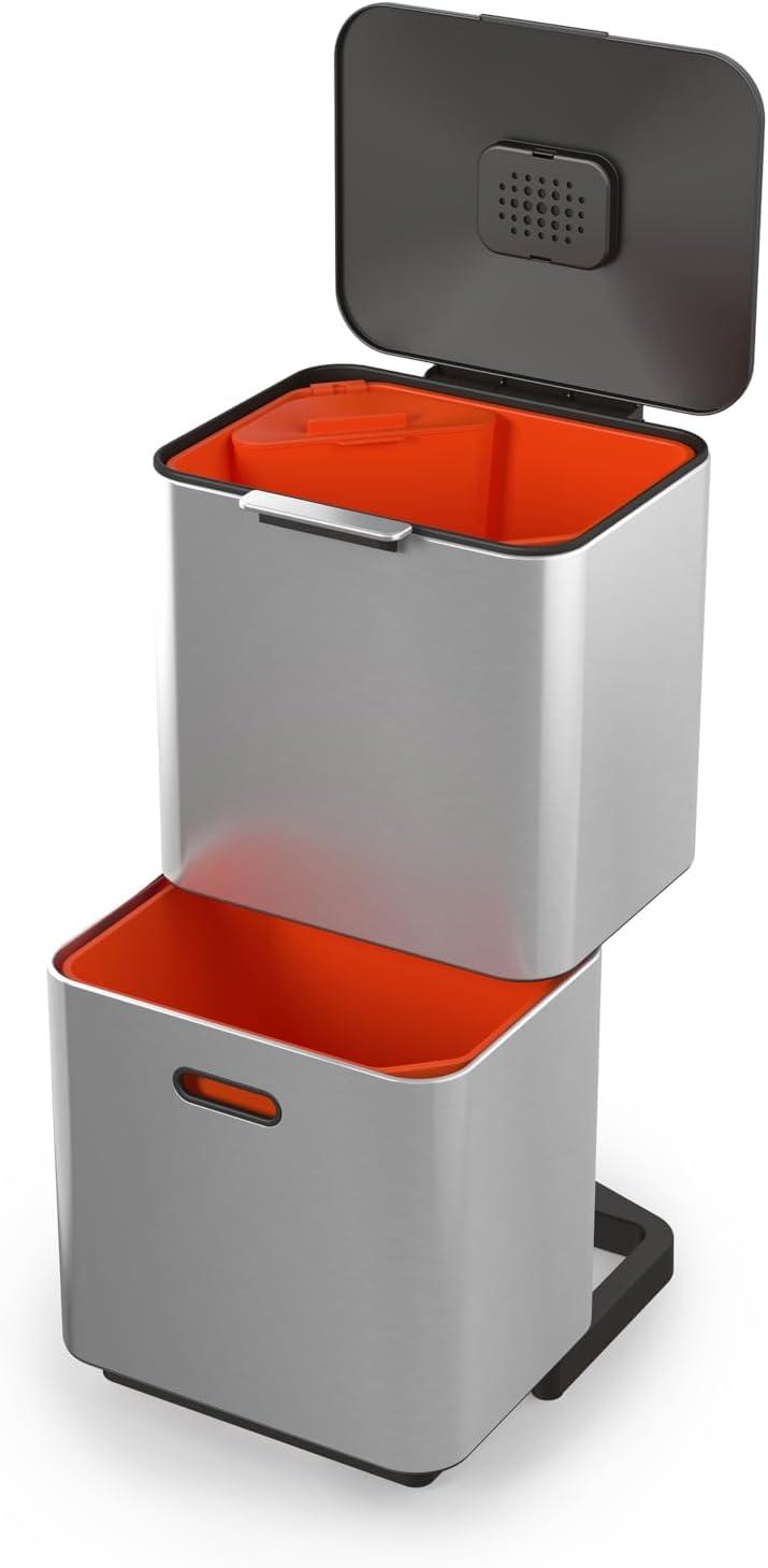 Joseph Joseph Totem Waste & Recycling Dual Kitchen Trash Can