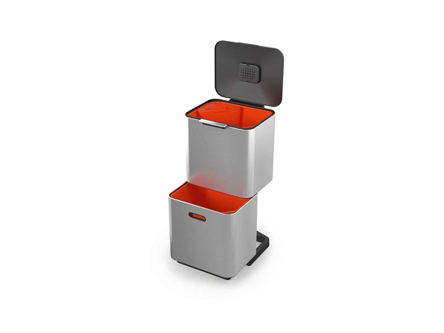 Joseph Joseph Totem Waste & Recycling Dual Kitchen Trash Can