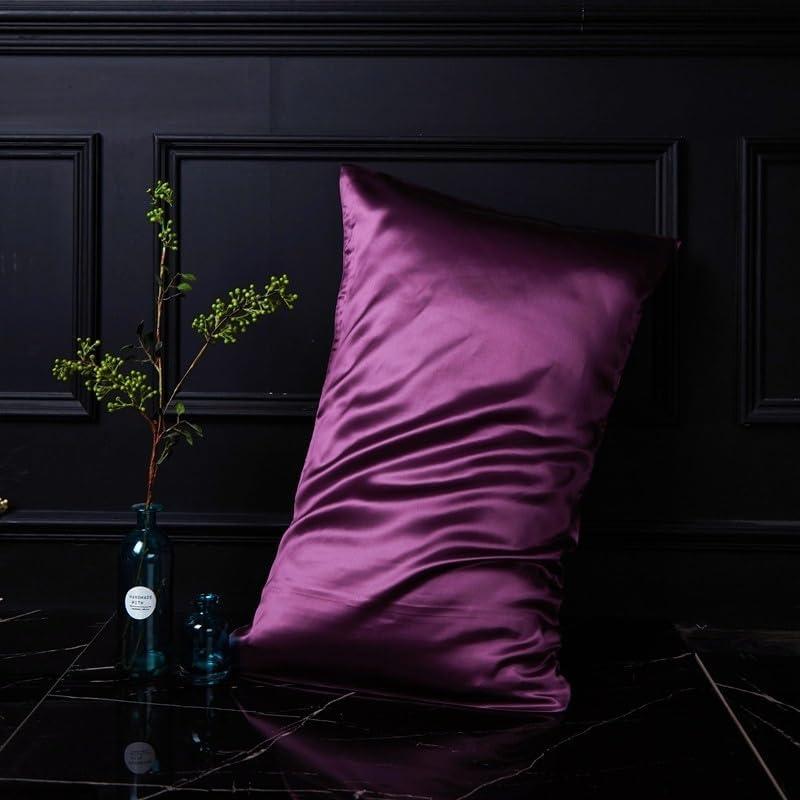Tainini Clearance!!! Bedsure Satin Pillowcase for Hair and Skin - Silky Pillowcase 20x30 Inches - Set of 2 with Envelope Closure, Similar to Silk Pillow Cases, Gifts for Women Men(Purple）