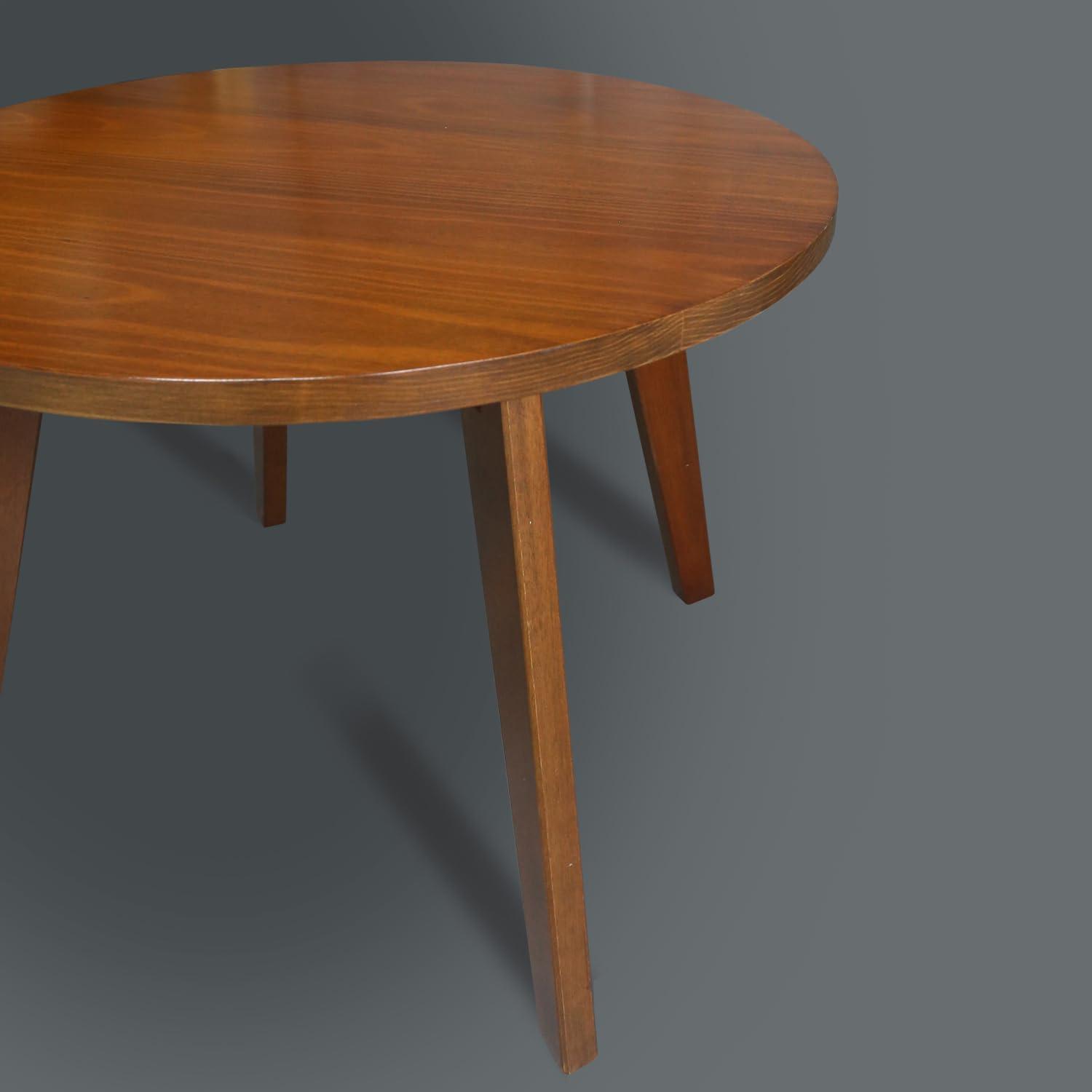 Genuine 24" Round Coffee Table with Solid American Gum - Sweet Oak