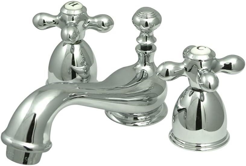 Kingston Brass KS3951AX Restoration Mini-Widespread Bathroom Faucet, Polished Chrome