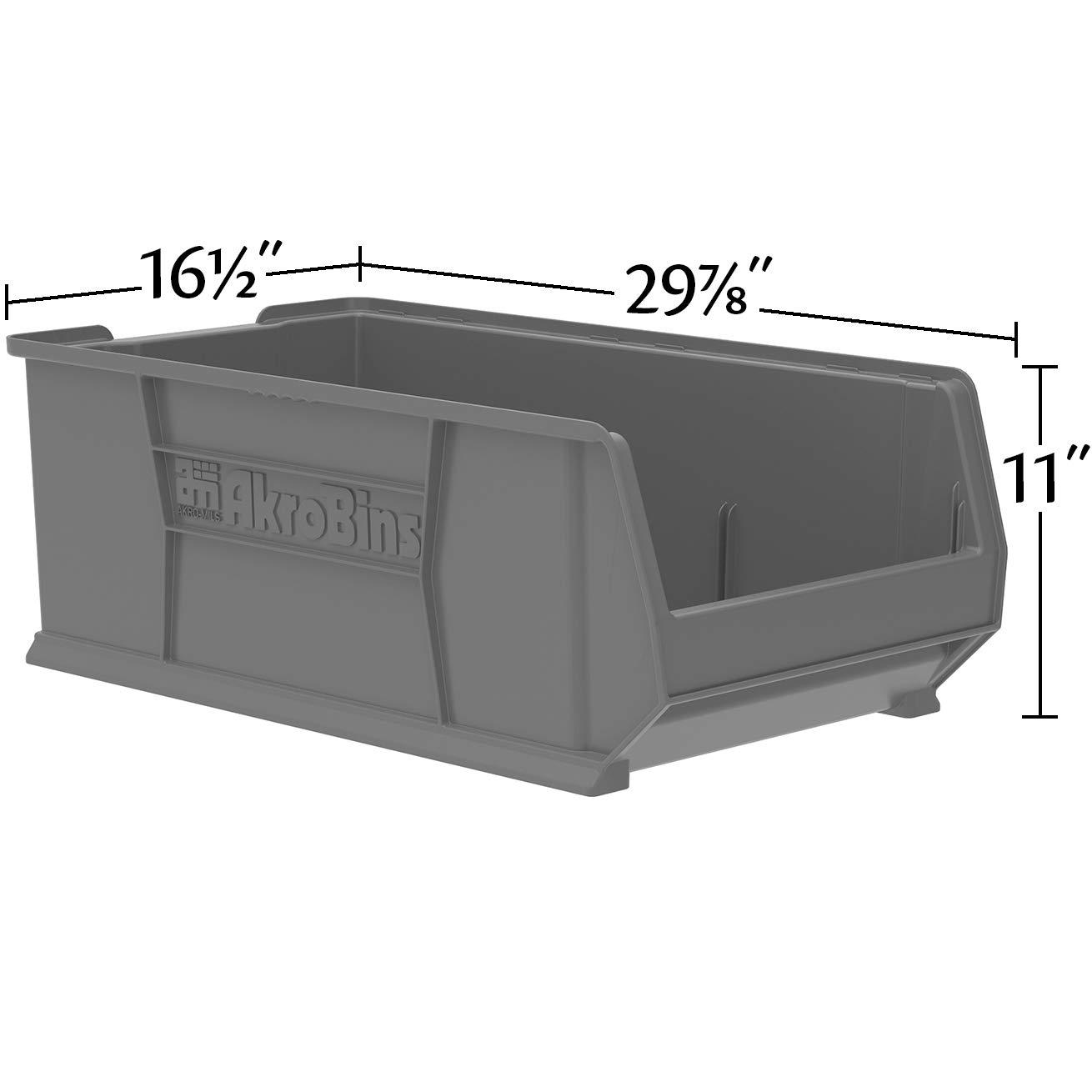 Clear Plastic Stackable Storage Bin for Garage Organization