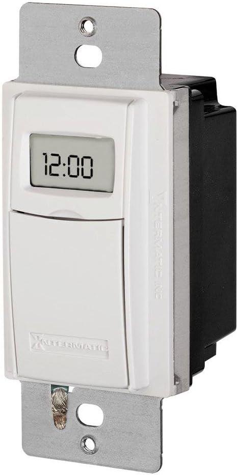 Intermatic White Digital 7-Day Programmable In-Wall Timer