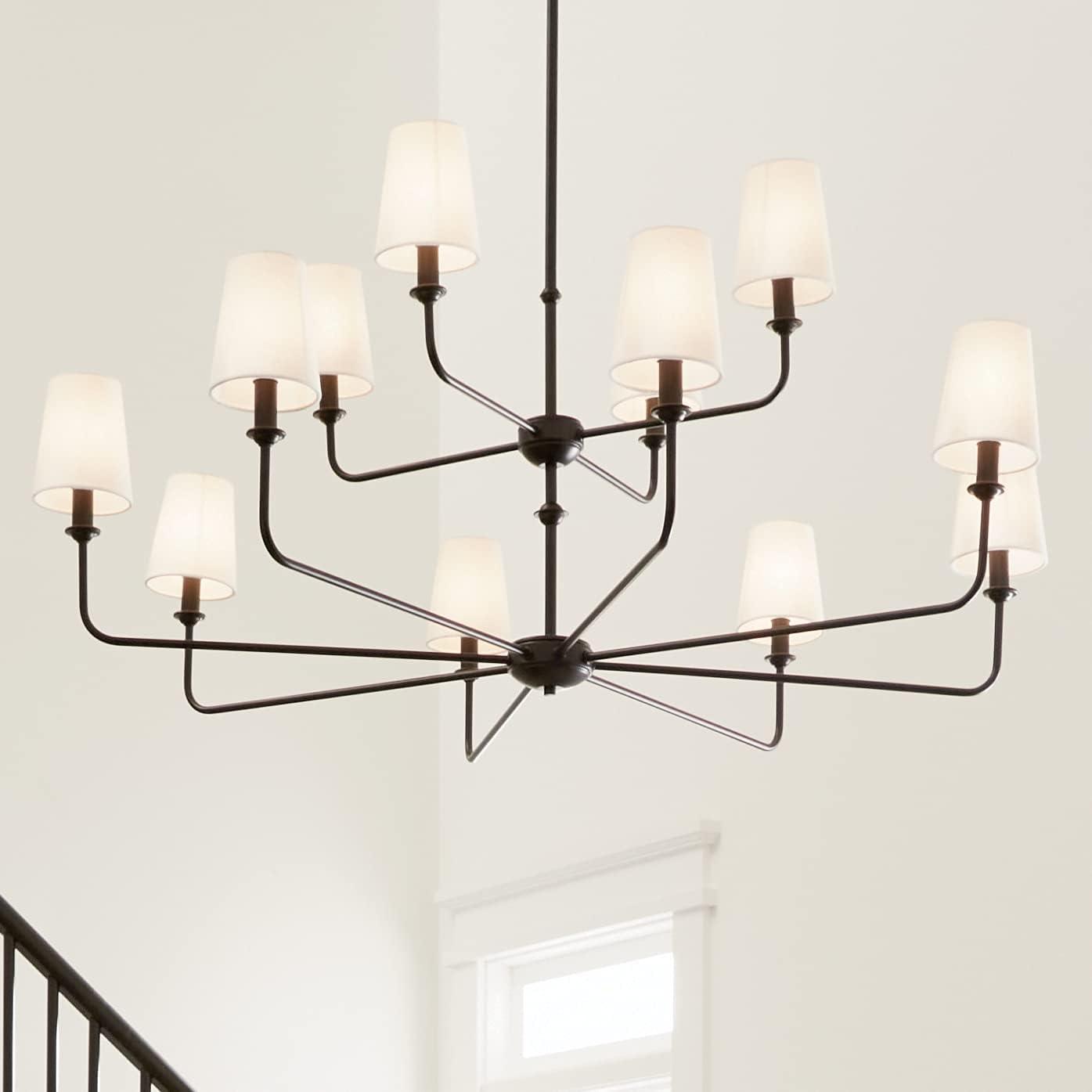 12 - Light Dimmable Classic / Traditional Chandelier