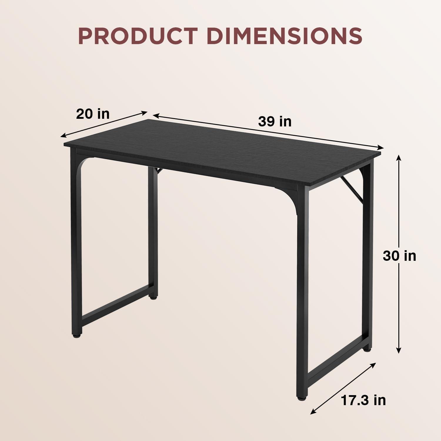 LIUYUDIY 32/39/47 inch Computer Desk Study Writing Table, Adjustable feet, Modern Furniture for Home Office