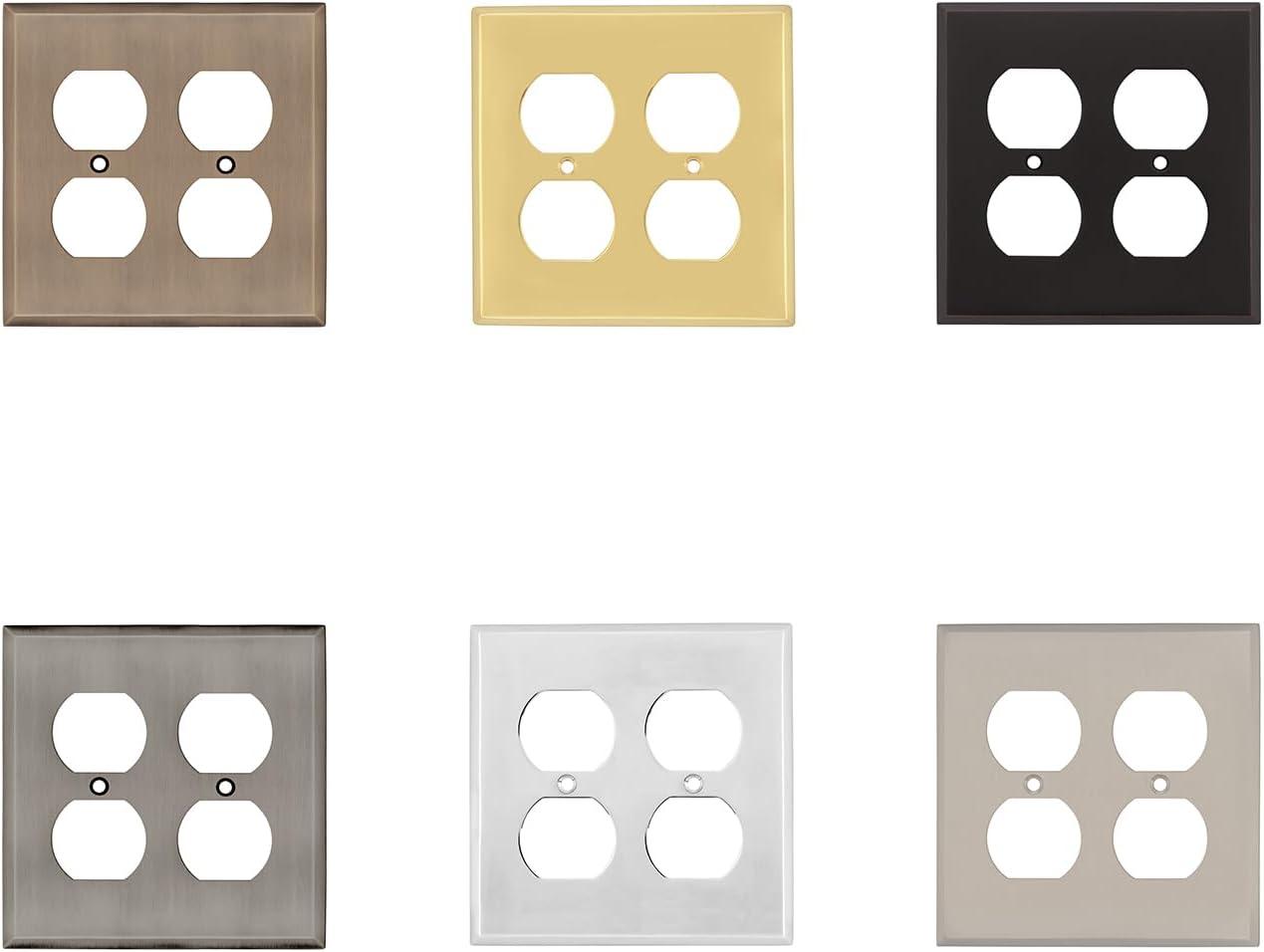 New York 2-Gang Duplex Outlet Wall Plate