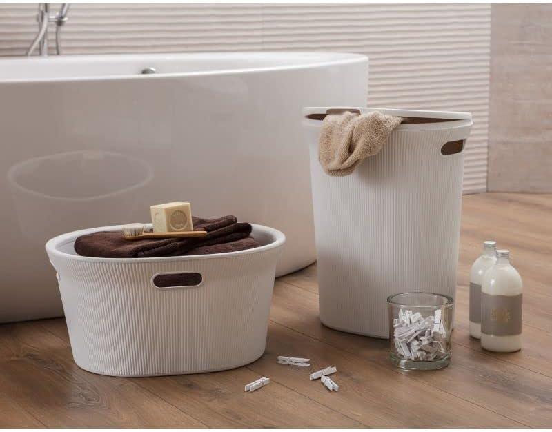 Superio Ribbed Laundry Hamper and Laundry Basket