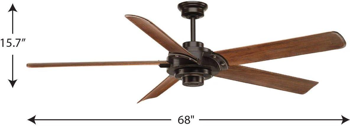 P2546-20-Progress Lighting-Ellwood - Wide - Ceiling Fan - Handheld Remote in Transitional and Coastal style - 68 Inches wide by 15.75 Inches