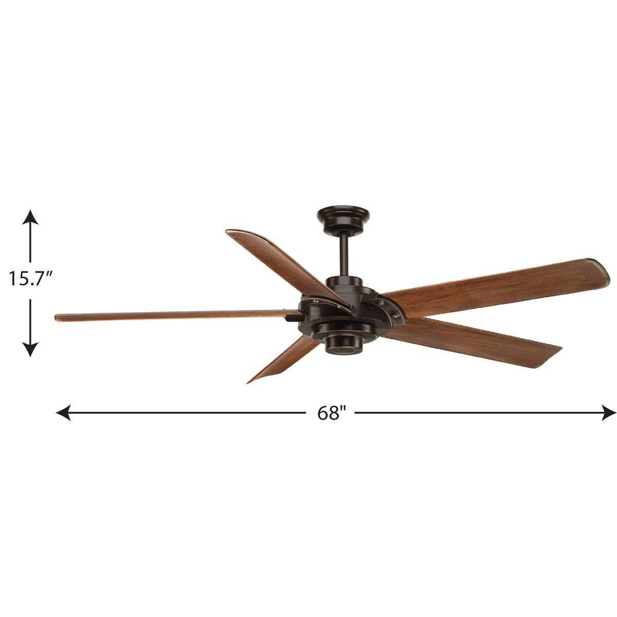 P2546-20-Progress Lighting-Ellwood - Wide - Ceiling Fan - Handheld Remote in Transitional and Coastal style - 68 Inches wide by 15.75 Inches