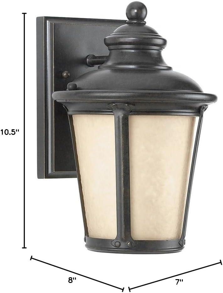 Generation Lighting 88240DEN3-780 Cape May One Light Outdoor Wall Lantern, Burled Iron Finish