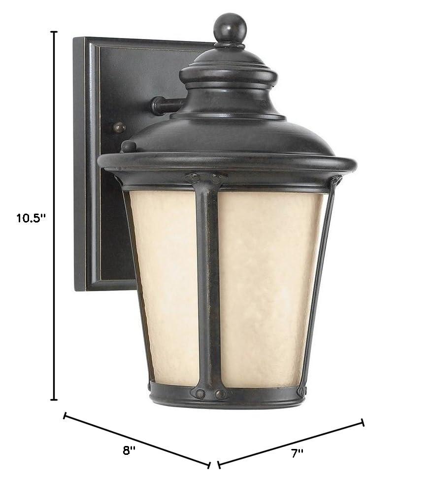 Generation Lighting 88240DEN3-780 Cape May One Light Outdoor Wall Lantern, Burled Iron Finish