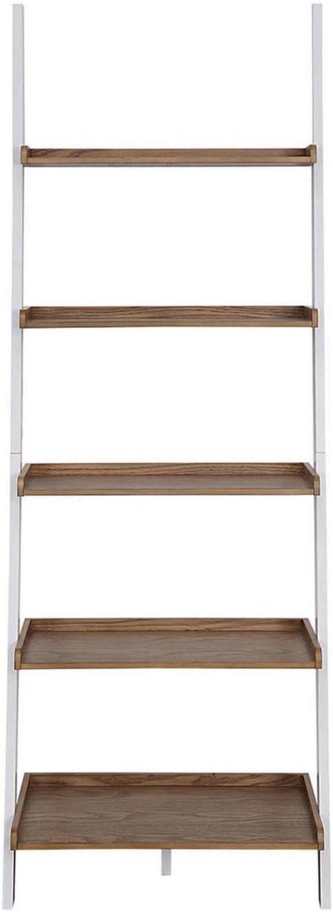 Convenience Concepts American Heritage Bookshelf Ladder, Driftwood/White