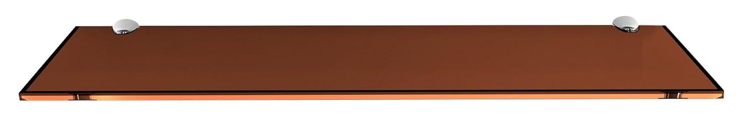 Latitude Run® Glass Accent Shelf with Adjustable Shelves