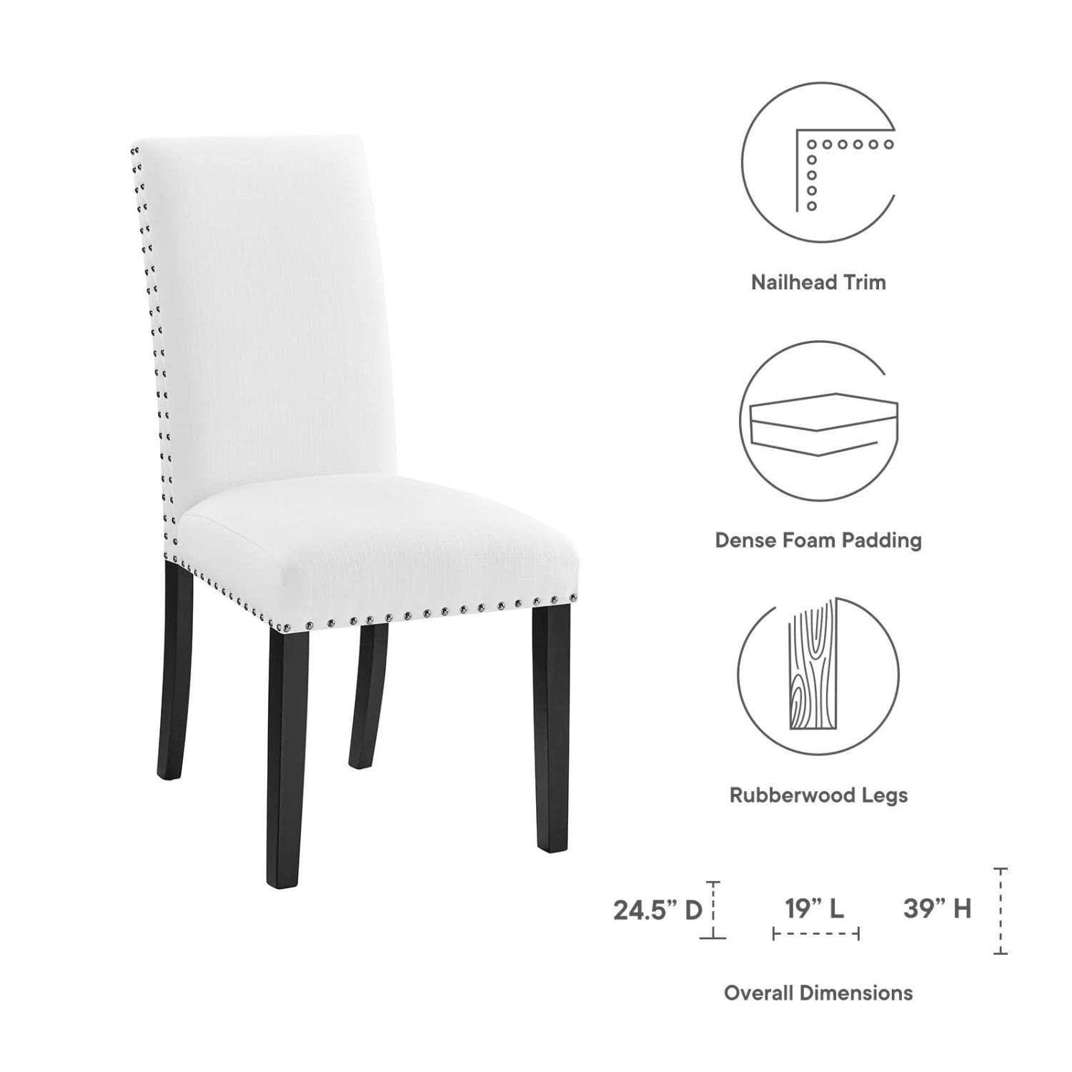 Modway Parcel Dining Upholstered Fabric Side Chair