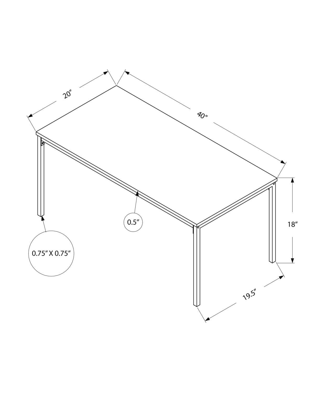 Monarch Specialties Coffee Table, Accent, Cocktail, Rectangular, Living Room, 40"L, Brown Laminate