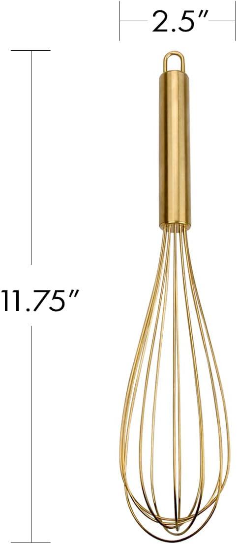 SEXAGESIMO Stainless Steel Hand Whisk for Mixing, Beating, and Stirring