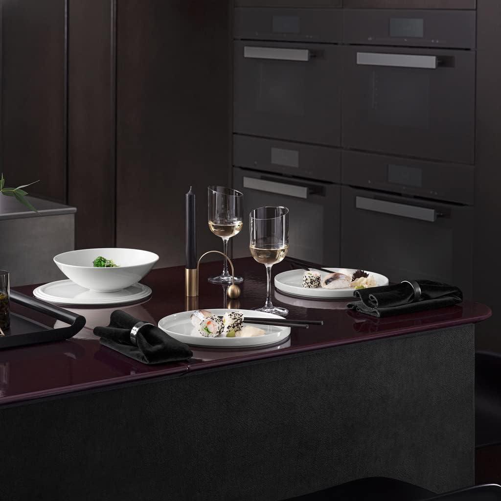 Iconic White Premium Porcelain Dinnerware Set for 2