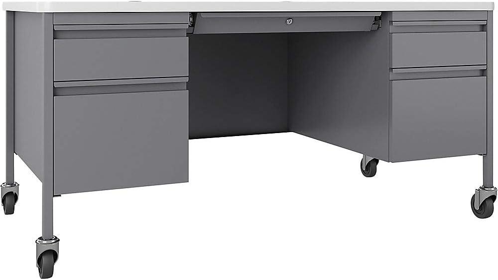 Fortress Steel Rectangular Teacher Desk