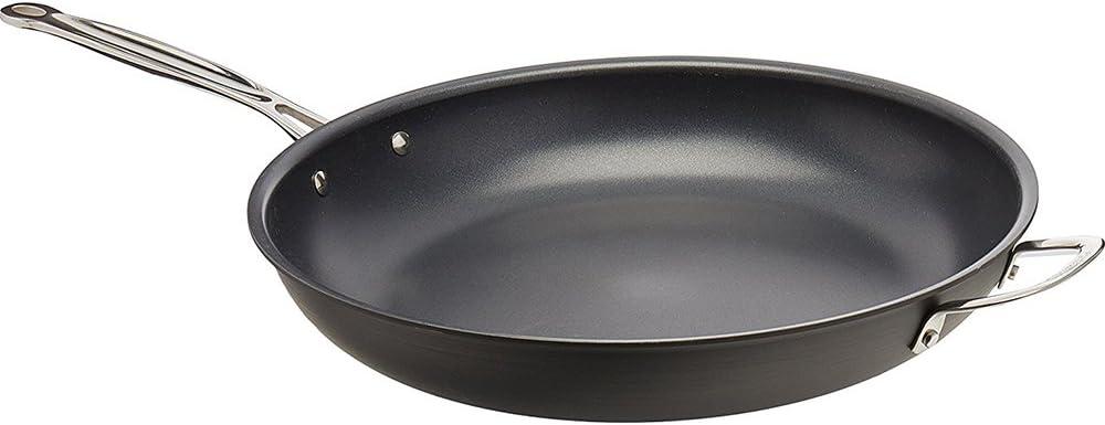 Cuisinart 622-36H Chef's Classic Nonstick Hard-Anodized 14-Inch Open Skillet with Helper Handle, Black