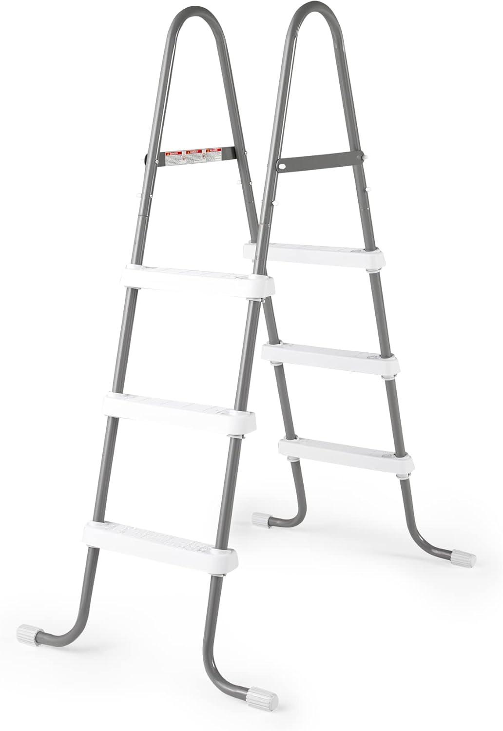 Intex Above Ground Steel Frame Swimming Pool Ladder for 42-In. Wall Height Pools
